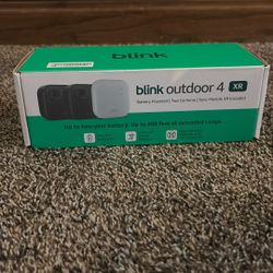 Outdoor 4 XR-Wireless Battery Operated Outdoor Security Camera System with 2-Cameras and Included Sync Module XR, Black