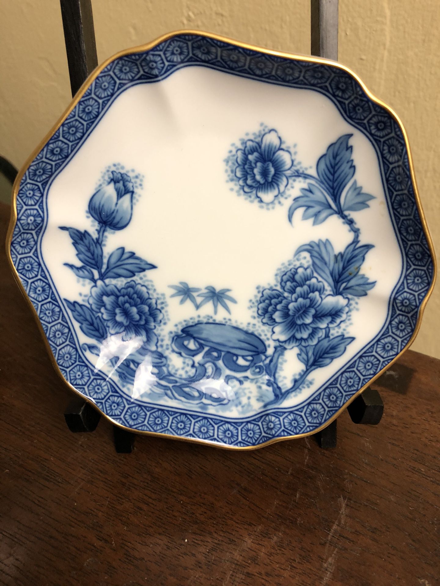 Vtg Mottahedeh Imperial Blue Ring Tray- Reserve Collection