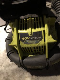 Riobi Leaf Blower 40 Amp Backpack