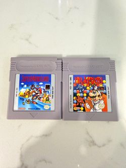 Super Mario Land & Dr. Mario Game Boy Cartridges