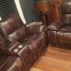 100% genuine leather furniture/piel original
