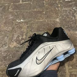 Nike Silver Blue Shox Size 13