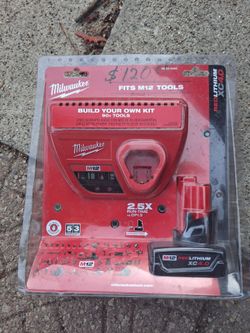 Milwaukee battery and charger