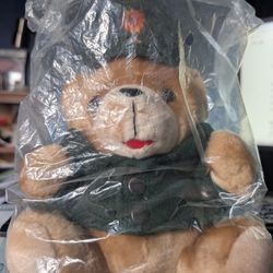 NEW Vintage 90s Schleswig Holstein German Police Teddy Bear Plush Stuffed Animal