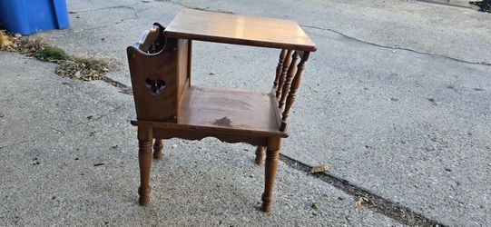 Antique Wood Side Table