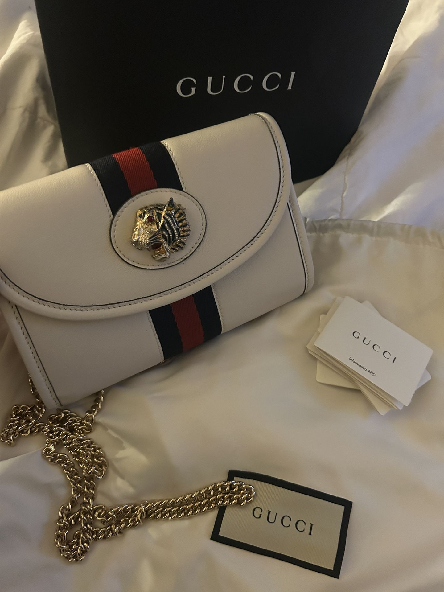 Gucci Women's Mini Rajah Leather Crossbody Bag