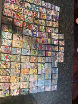 Large Lot of Pokémon Trading Cards
