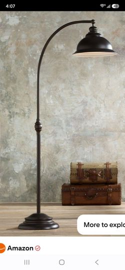Wyatt II Dark Bronze Arc Floor Lamp