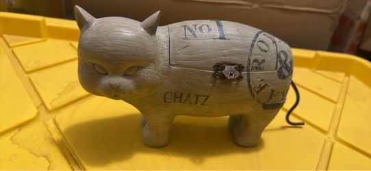 Vintage Style Cat Storage Figurine/Trinket Box