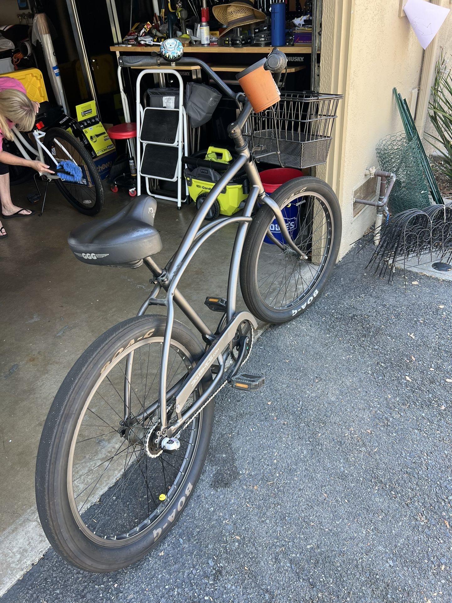 3G Bike Beach Cruiser 3speed + Allen Bike Rack