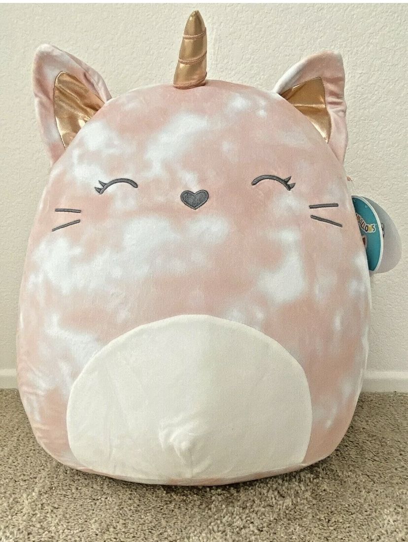 Squishmallow 16” Feodora The Caticorn Cat Kellytoy Unicorn Brand New W/ Tags