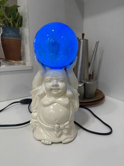 Vintage LumiSource Happy Buddha Electra Plasma Ball Lamp-Works Perfect!