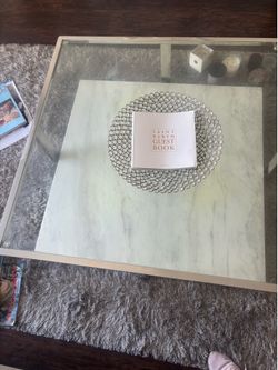 Marble glass table