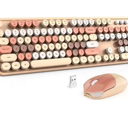 Super Cute "Milk Tea" Keyboard And Mouse 