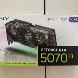 *New* PNY NVIDIA RTX 5070 Ti GPU Graphics Card 16GB VRAM GDDRR7