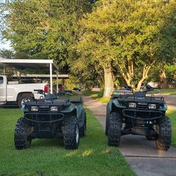2 Kawasaki 4 Wheelers 4x4 300 Prairie