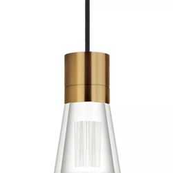 Tech Lighting TD Alva Pendant, Brass/Black Replacement 290TDALVPMBR-LEDWD