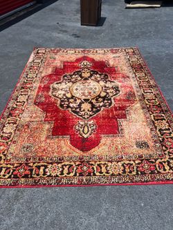 Beautiful bright rug  6.7 by 9