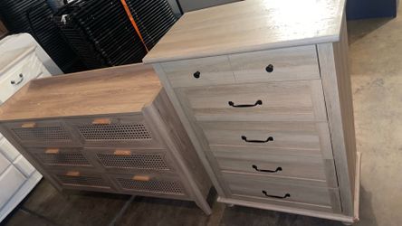 Dresser with tall nightstand