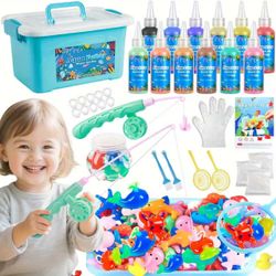  Water Gel Magic Kit, Fairy Water Gel Toy for Kids, Arts & Crafts DlY STEM Kit, Party Favors Toys, Birthday Holiday Gifts for Boys Girls Age 3+