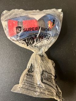 2016 Hot Wheels McDonalds Dc Comics Super Heroes Superman #1 Bag Damaged