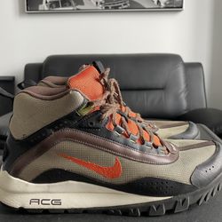 Nike ACG Wildedge Mid Brown Green Black Hiking Boot Men Size 11 