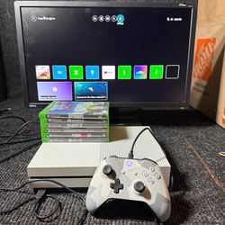 Xbox One S 1TB Console with Controller, Games & Cables