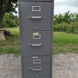 HON Three Drawer Vertical File Cabinet 