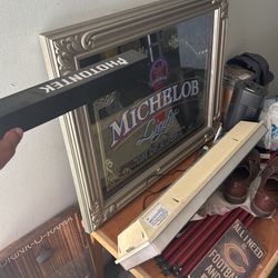 Michelob Light Mirror. 