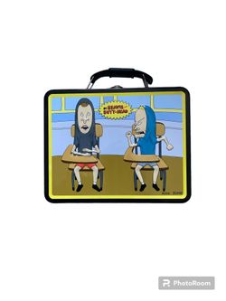 BEAVIS and BUTTHEAD Lunch Box / Stash Metal Case! Vintage 90’s MTV Cartoon. 2011