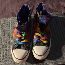Converse DC Comics Superman All Star Chuck Taylor VTG Hi Top Men’s Size 6/wo8