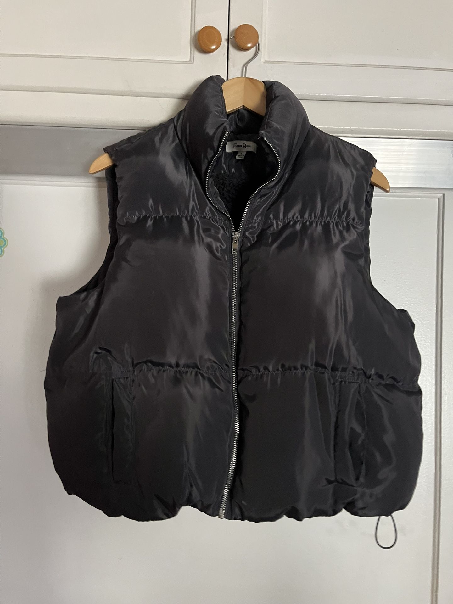 Black Puffer Vest 