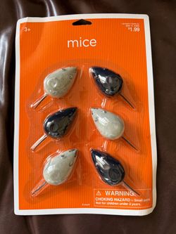 New Mice Halloween Decorations Pack of 6