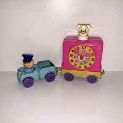 Vintage 1968 Tootsietoy Hickory Dickory Dock Playmate Clock And 1967 Pull Car