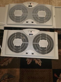Holmes Twin Window Fans – Lot of 2