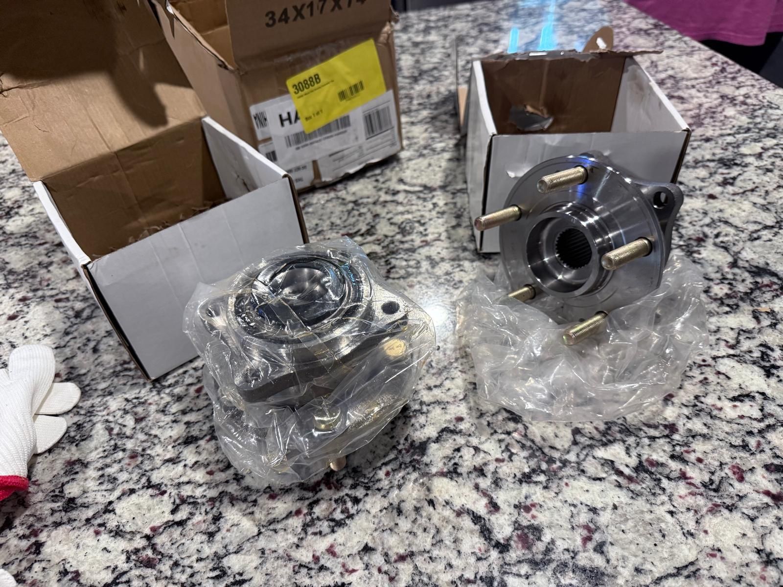 PAROD 513266 Pair of 2 Front or Rear AWD Wheel Hub Bearing Assembly Compatible with 07-18 Hyundai Santa Fe