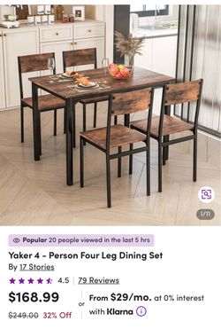 4 person dinning table
