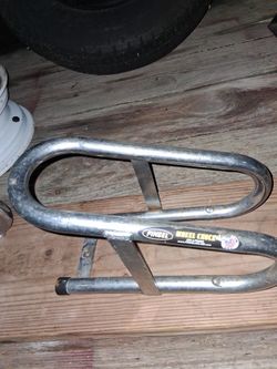 Motorcycle wheel chocks