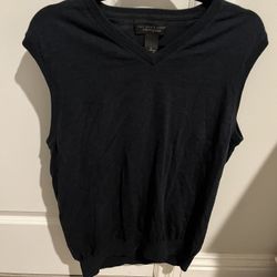 Men’s Bloomingdale’s Blue Merino Wool Sweater Vest Size: L