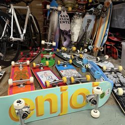 Skateboard wheels bearings decks grip