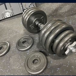 Adjustable Cast Iron Dumbells (Set) $69.99+tax!