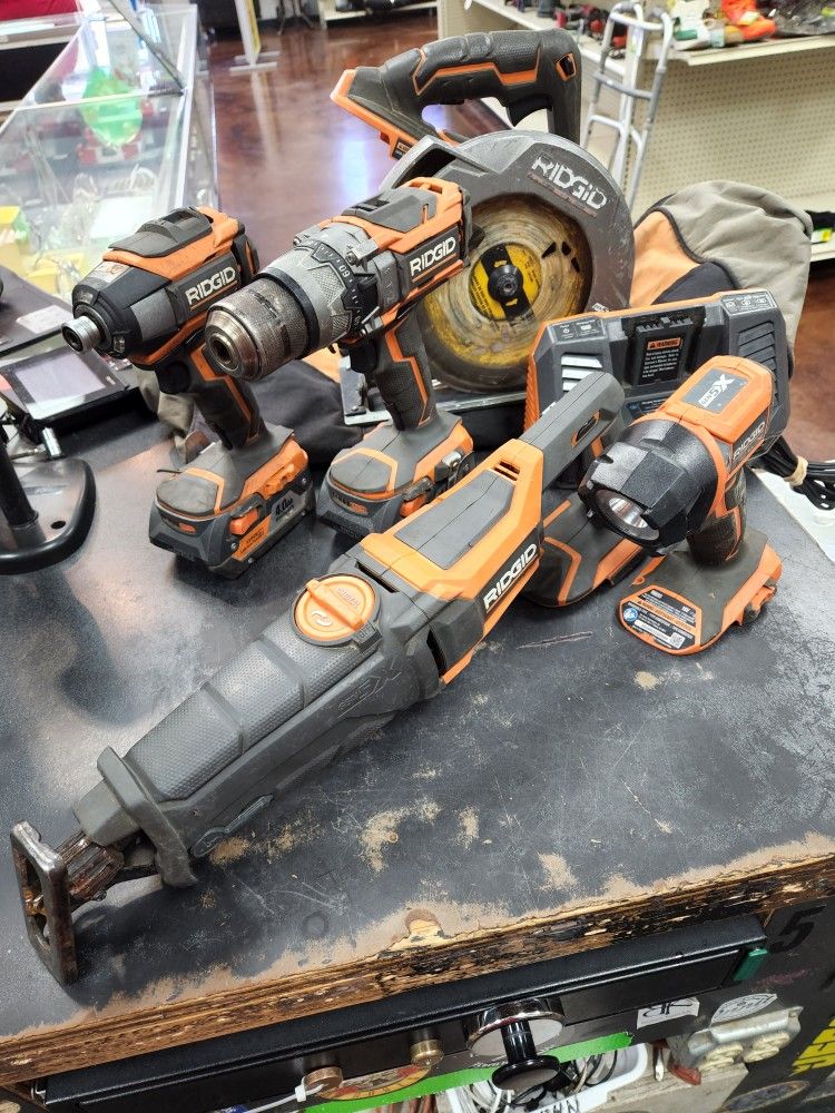 Ridgid Power Tool Set