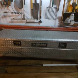 71.36 in. Diamond Plate Aluminum Full Size Crossbed Truck Tool 