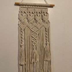 Boho style wall hanging macrame