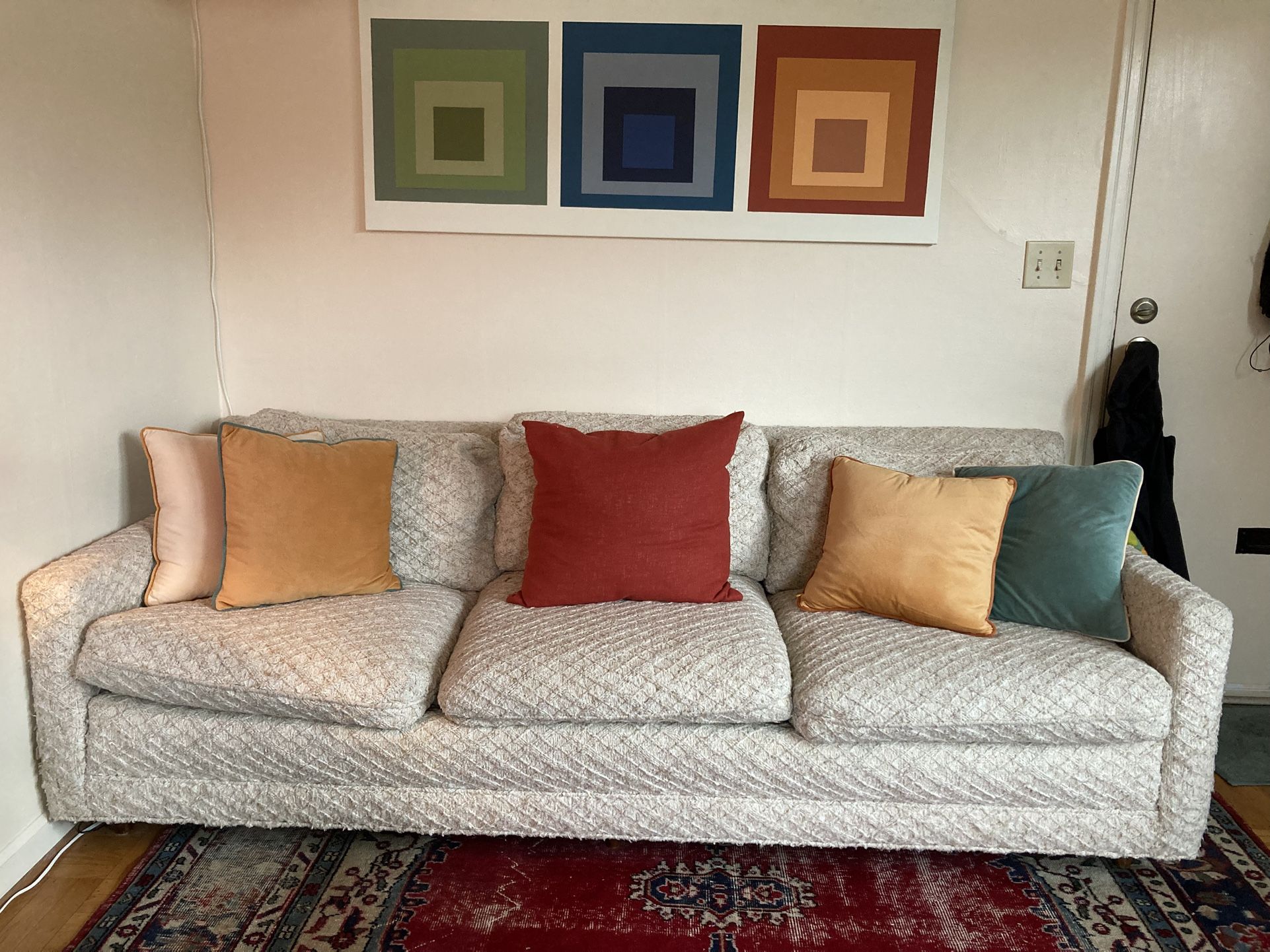 Vintage MCM Couch 84”