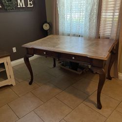 Antique Solid Oak Desk