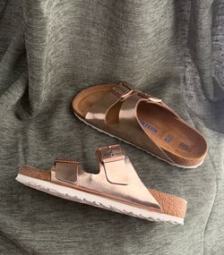 Birkenstock - rose gold metallic