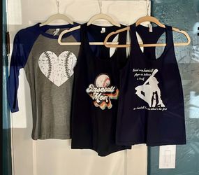 Womens baseball T-shirts / tank tops