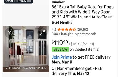 Safety gate 29.7x46in new