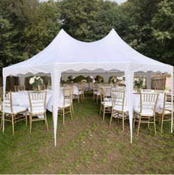 20 ft x 14.5 ft Party Tent – ​​Large Octagonal 8-Wall Wedding Canopy – Outdoor Gazebo – White